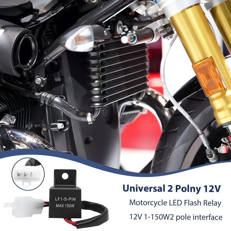 SRLWMYI LED Indicator Relay 12 V Universal Motorcycle Indicator Relay