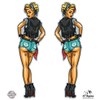 GT Graphics Express Sexy Biker Chicks Set of 2-14" Each