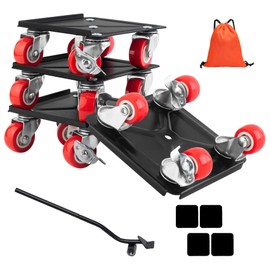 Furniture Dolly,Furniture Movers,Carbon Steel Panel Heavy Duty Dolly,Furniture Lifter with 4 360° Rotatable Rubber Universal Wheels,Maximum Load 3500LBS