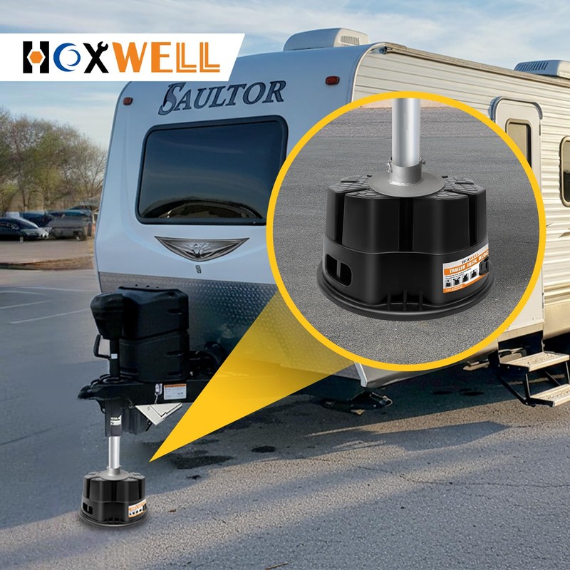 HOXWELL 4PCS 6''H RV Trailer Jack Block with Bag, Camper