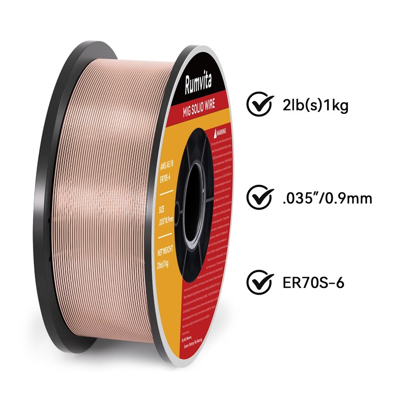 Mig Welding Wire - ER70S-6 .035"(0.9 mm)- 2 Pound Spool