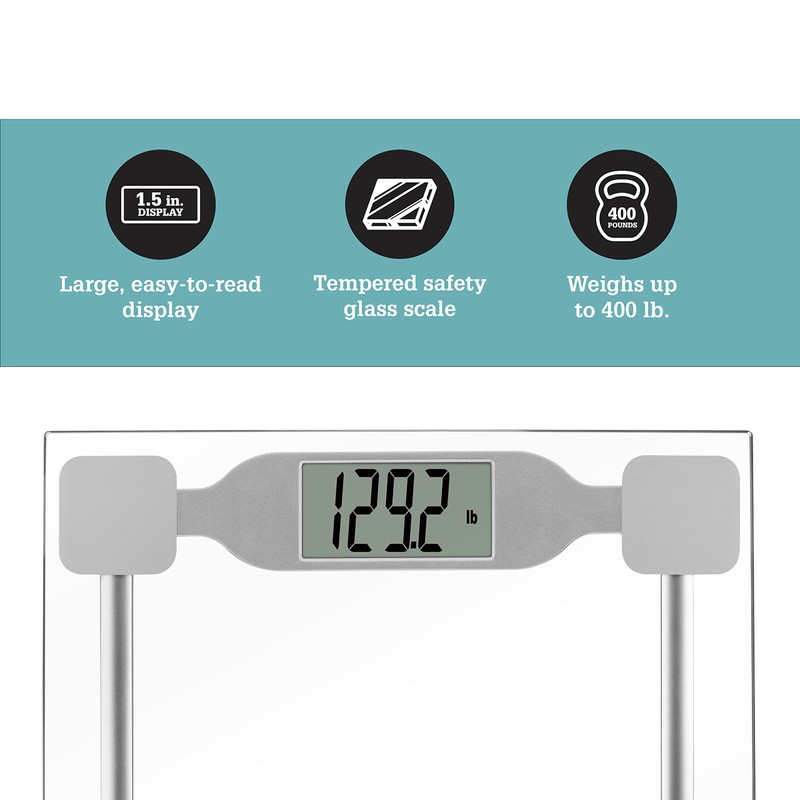 Thinner by Conair Scale for Body Weight, Digital Bathroom Scale
