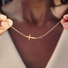 SilverLining Creation Birthstone Cross Bracelet for Women - Friendship Gift,