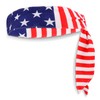 Exacoo Red White and Blue Patriotic American Flag Tie Headband