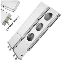 BLVD Stainless Steel Mud Flap Hangers with Light Cut Out 2.5" Mounting Overstock Sale