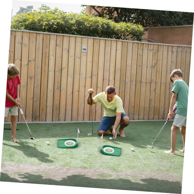 Abaodam 2pcs Golf Putting Cups with Flags Portable Indoor Practice