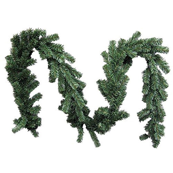 Admired By Nature GXW9812-NATURAL 180 Tips Canadian Christmas Pine 9 Feet x 10" W Garland