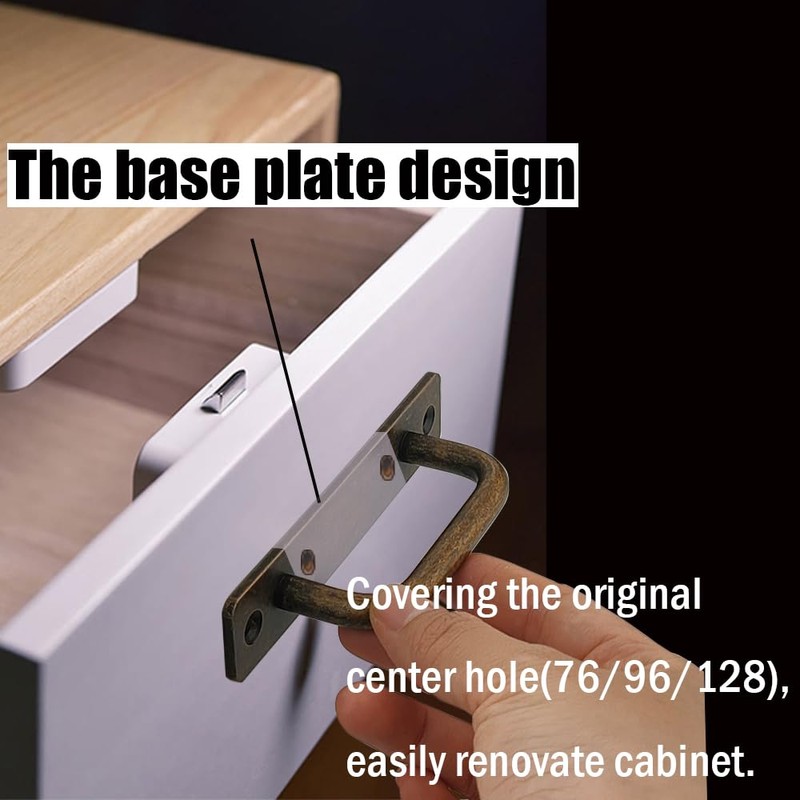 Westablize 2 Pack 5 Inch 128 mm Copper Cabinet Handles