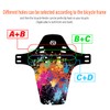 CNCLOL Mountain Bike Mudguards,MTB Mudguards Front and Rear,Bicycle Mudguards Fits