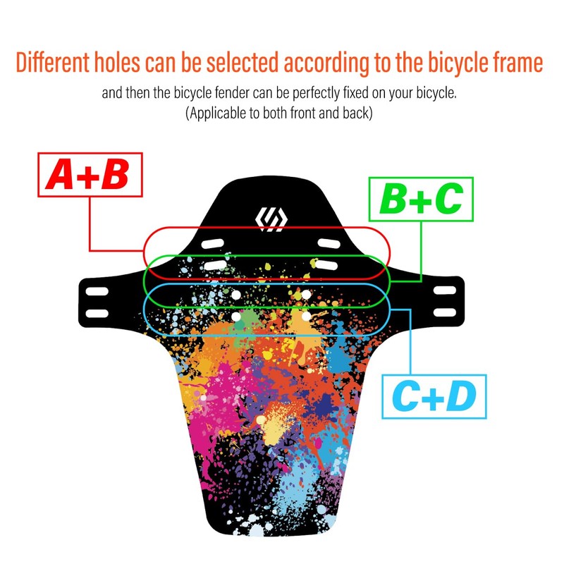 CNCLOL Mountain Bike Mudguards,MTB Mudguards Front and Rear,Bicycle Mudguards Fits