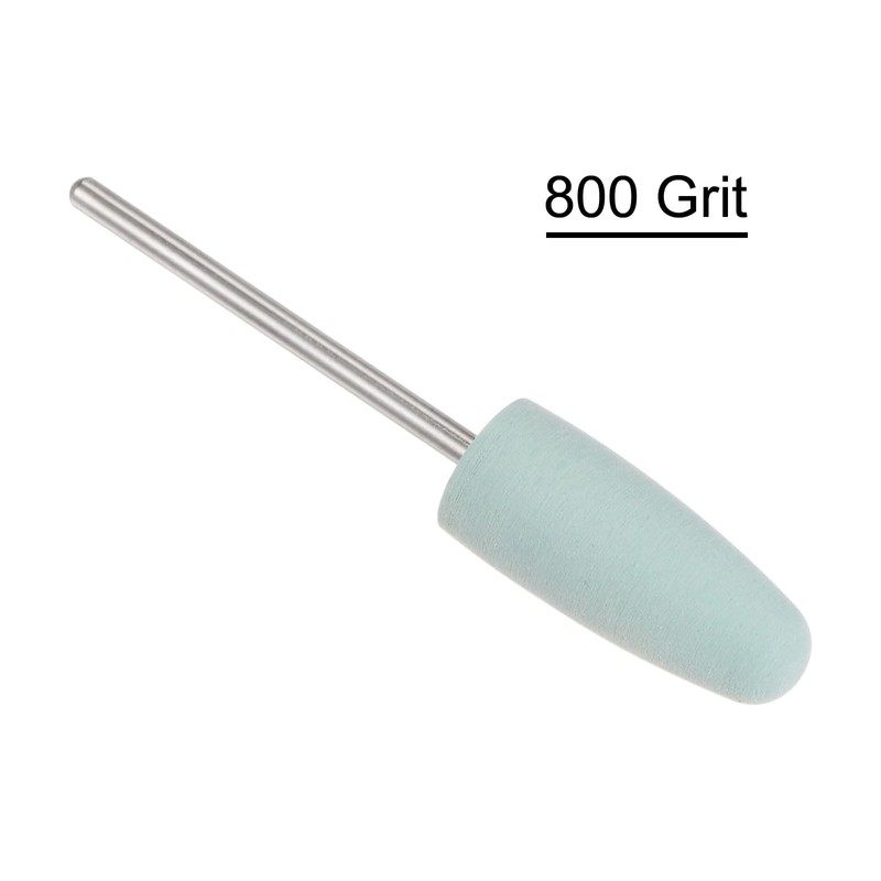 HARFINGTON 5pcs Rubber Polishing Bit Silicone Buffing Wheels 800 Grit