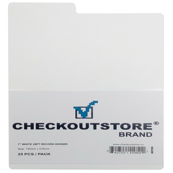 CheckOutStore (100) Premium Plastic Record Dividers to Organize Vinyl Records