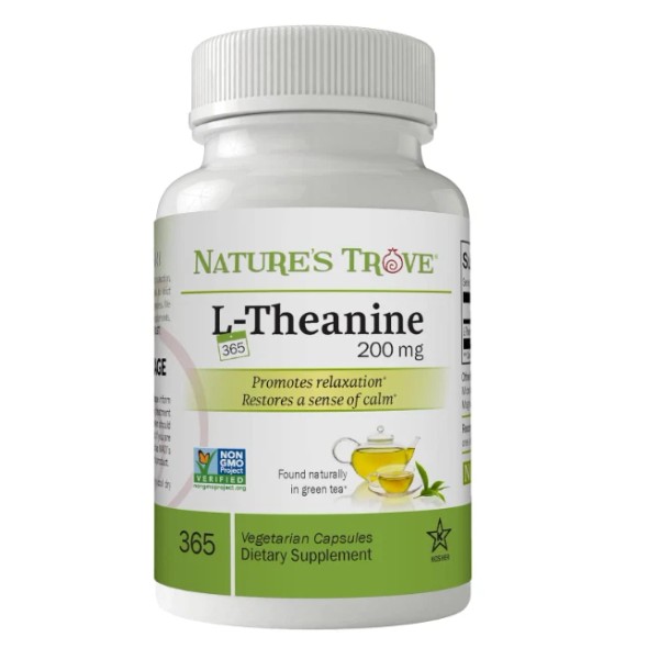 Nature'S Trove L-Theanine 200mg Super Value Size - 365 Vegetarian