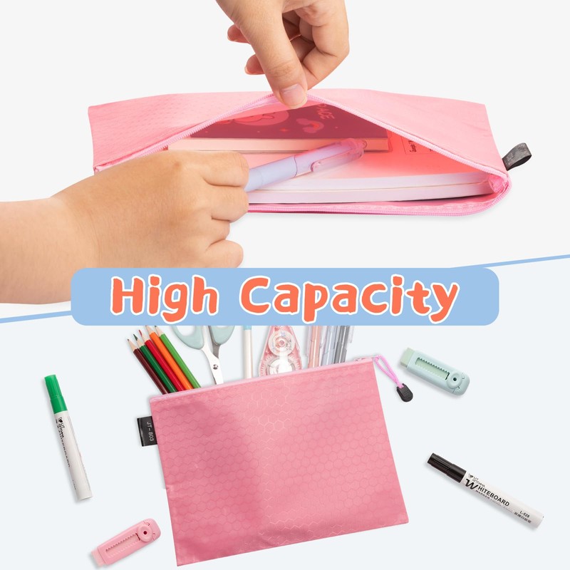 LUHIUMOYA A4 Document Bag, Waterproof Document Bag with Zip, Bag