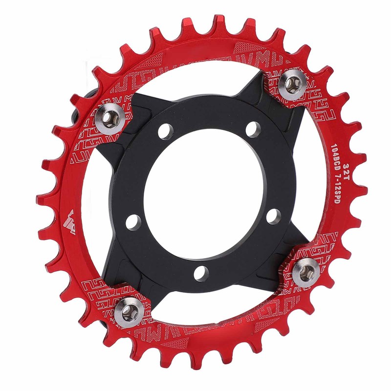 104 BCD 32T Chainring 104BCD Sprocket Adapter 32T Positive Negative