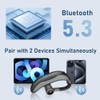 Sungive Bluetooth Headset,V5.3 Wireless Earpiece with Noise Canceling Mic for