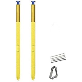 2PCS Note 9 Pen Replacement Stylus Touch S Pen for Galaxy Note 9 N960 (Without Bluetooth) with Tips/Nibs (2*Yellow/Blue)