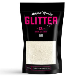 Glitter.US Snow White Premium Glitter Multi Purpose Dust Powder 100g / 3.5oz Cosmetic Face