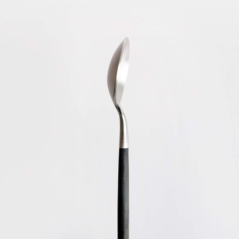 Cutipol GOA GO11 Teaspoon, Black, 4.7 inches (12 cm)