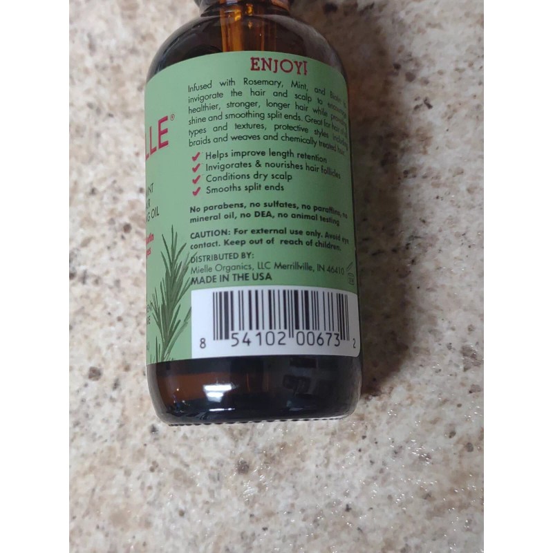 Mielle Rosemary Mint Scalp & Hair Strengthening Growth Oil 2oz