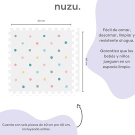 Tapete Para Bebé Puntos De Colores Espacio Seguro Y Suave Color Nombre Del Diseño