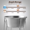 Wellbro Elevated Dog Bowls for Medium&Small Dogs - Stainless Steel