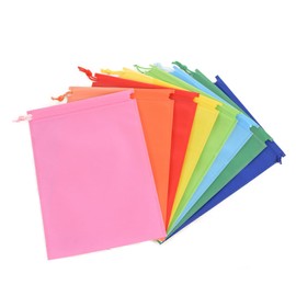 8Pcs Portable Drawstring Shoe Bags, Medium Fabric Pouches for Travel Storage of Shoes, Boots, High Heels, Socks (Multiple Colors)