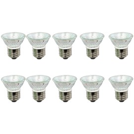 Anyray A1876Y (10-Pack) HR16 120V 35W E27/E26 MR-16 35 Watt JDR C Bulb Lamp FMW Flood with Lens
