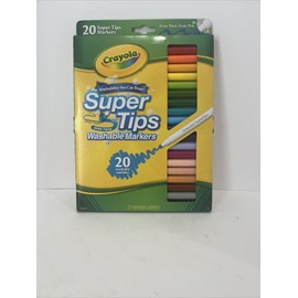 N/A Crayola: 20 Piece Washable Markers - Super Tips Crayola Color Craft Art School