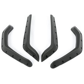 KUAFU Fender Flares Compatible with 2008-2010 Polaris RZR 800 RZR 4 800 RZR 800 S arches extensions 4Pcs Pocket-Riveted Design Wheel Fender Flares Set Front & Rear Black