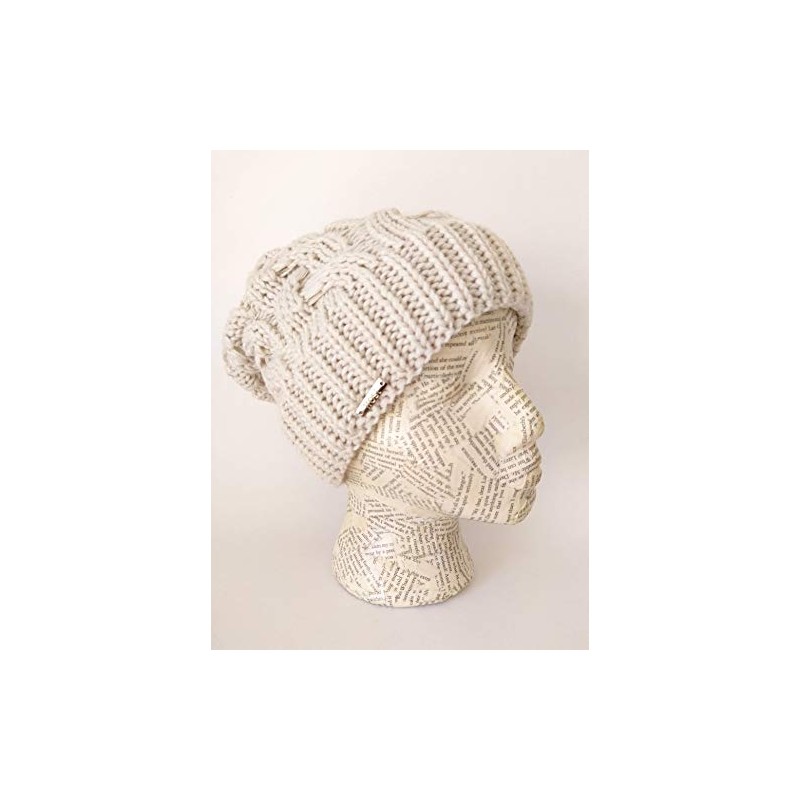 Frost Warm Chunky Soft Slouchy Beanie Cable Knit Skully Hat