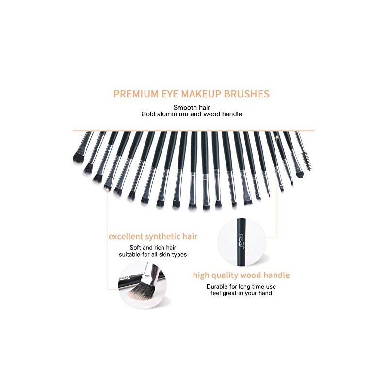 MSQ Eyeshadow Brushes Set 20pcs Makeup Eye Brushes Eyeshadow Blending
