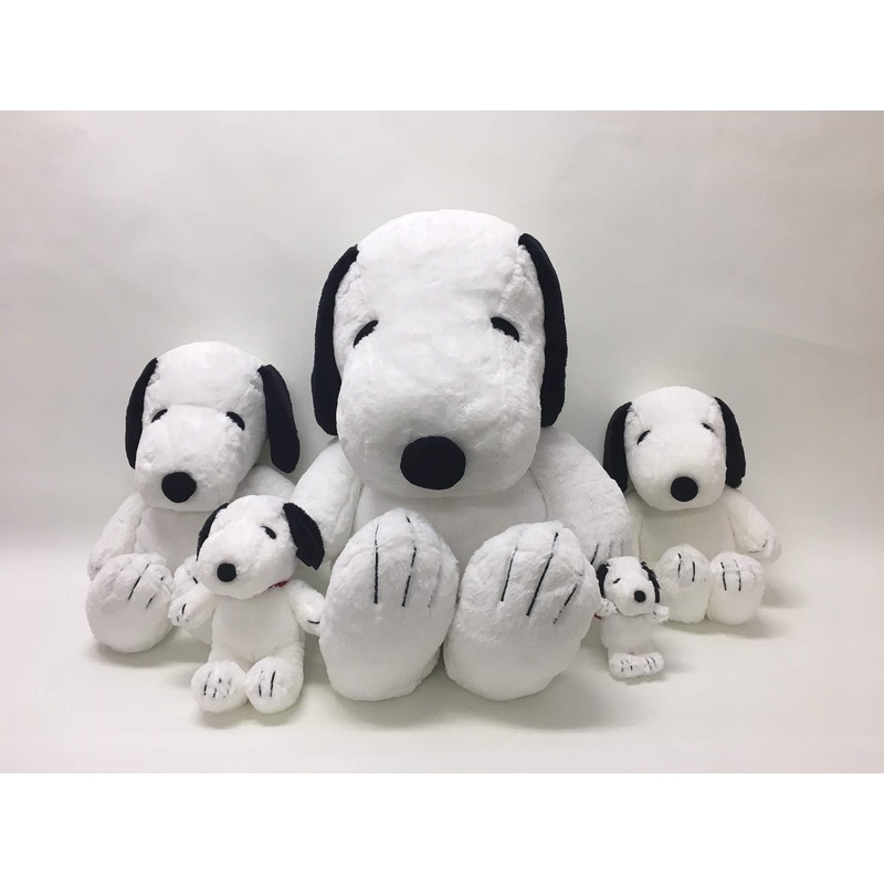 Peanuts Snoopy HUGHUG Plush Toy 077424-15, Size S, Black