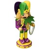 Santa's Workshop Mardi Gras Jester Nutcracker Figurine, 10" Tall, Purple/Yellow/Green