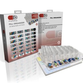 ProPillPak Pill Organizer - Large Unit Dose, 6 Blisters, 6 Labels, Mounting Box, Verification Tray