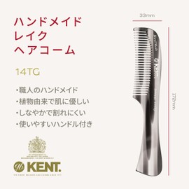 G.B.KENT Handmade Lake Hair Comb Grey Natural Derived British Royal Purveyor 14TG
