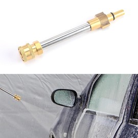 Michear Pressure Washer Adapter,1/4'' Quick Connect Extension Lance Spary Wand Couple,Snow Foam Lance Adapter Foam Cannon Gun Adapter for Karcher Bosch Black