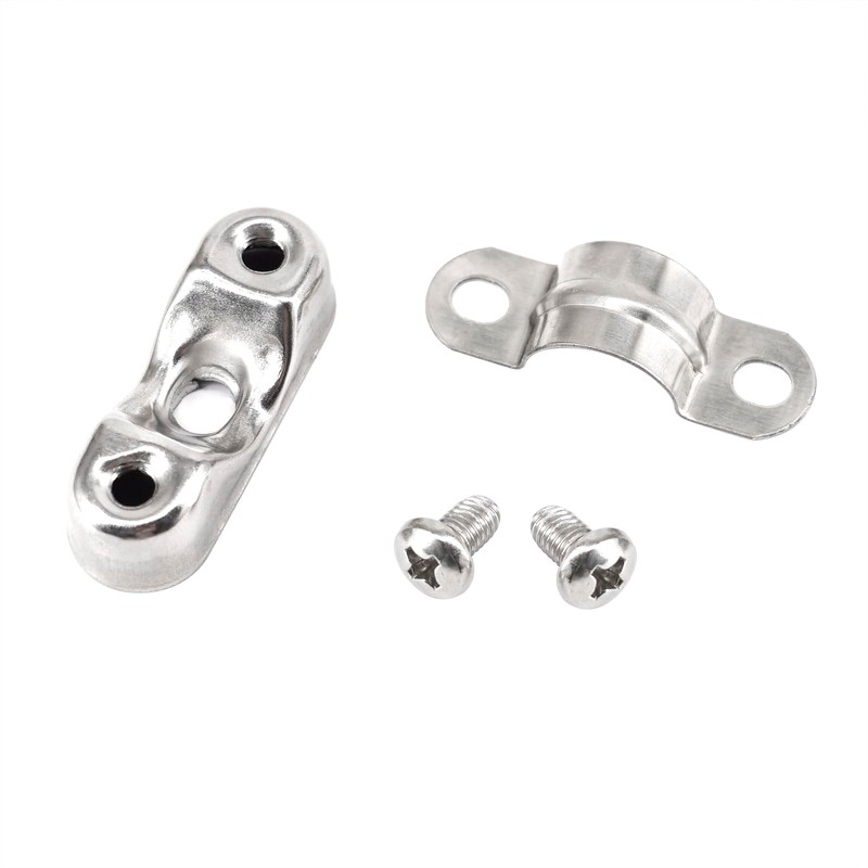 (10 Pieces) 25-27mm Wall Mount Hose Clamp Pipe Bracket 304
