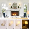 LASENCHOO Plug in Wall Sconces Set of Two, Modern Wall
