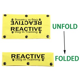 Training Ignore Do Not Stare Reactive Dog Leash Sleeve Dot Not Pet Training Dog Leash Sleeve Service Dog Leash Wrap (REACTIVE Dog In sleeves)