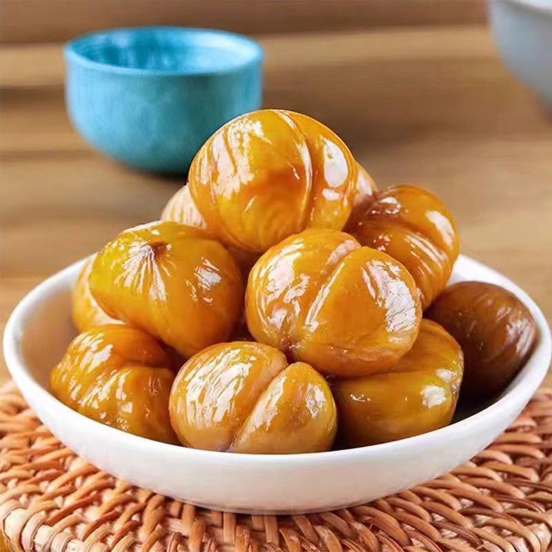 Roasted Chestnuts 200 g / 7.05 OZ，Whole Roasted Chestnuts Peeled