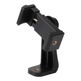 QIEIMUFHD Universal Smartphone Mount Holder – Compatible with Tripods & Stands (1/4 Inch Screw). Rotates 360° for Vertical & Horizontal Adjustments. Secure Grip for All Phones