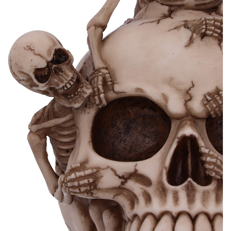Nemesis Now Breaking Free Skeleton Emerging from Skull Ornament 17.7cm,
