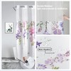 Hookless Shower Curtain 71" W x 76" H, ESLMOC Hookless