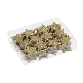 MIJOMA Confetti 3D Glitter Stars Glitter Stars Scatter Stars Table Decoration Elegant and Modern Decoration for Christmas, Birthday, Wedding, New Year's Eve (Size: 2.5 cm – Pack of 48, Gold)