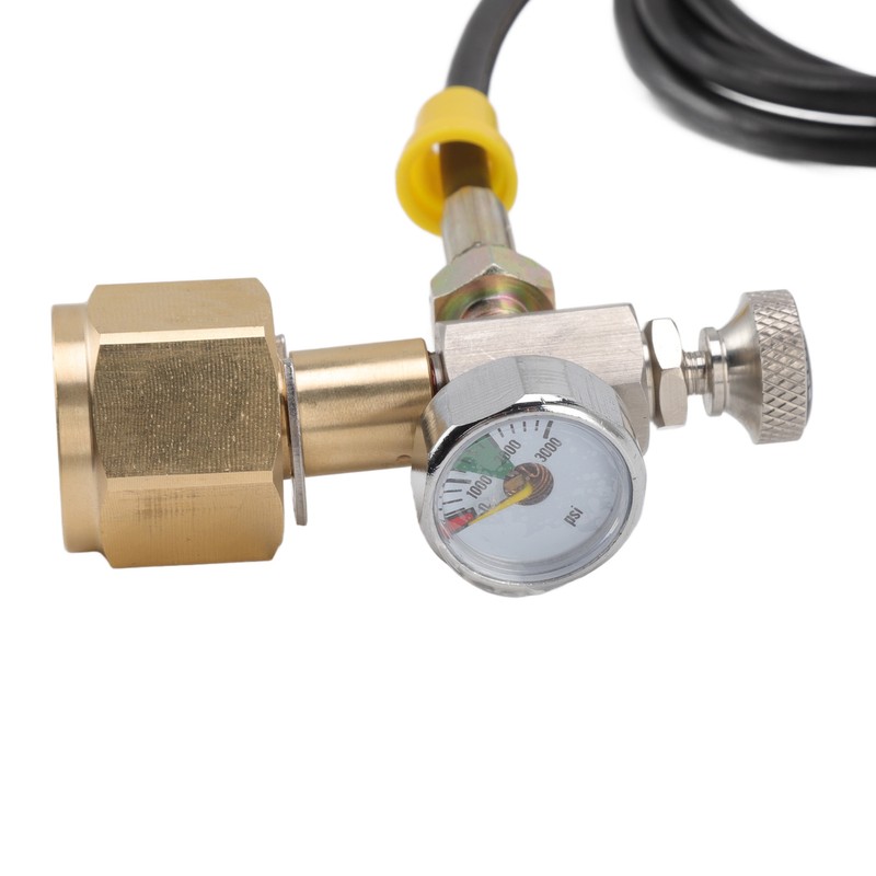 Soda Maker Adapter Hose Kit 1.5m Black Hose with Gold