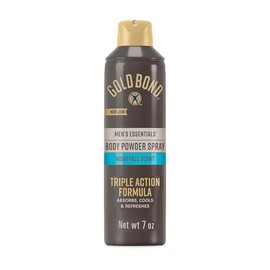 Gold Bond Mens Essentials Talc-Free Body Powder Spray 7 oz Nightfall Scent Wetness Protection - Producto Original de Alta Calidad, Entrega Rápida y Se