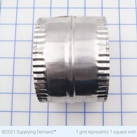 Supplying Demand 60597 4 Inch to 4 Inch Straight Aluminum Duct Connector