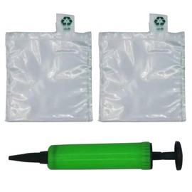 Miupoo Packaging Air Bags,Clear Plastic Inflatable Air Packaging Protector Bag with Free Pump Cushion,Air Cushion Blocking Packaging Bag,6x6 Inches,100 Pieces