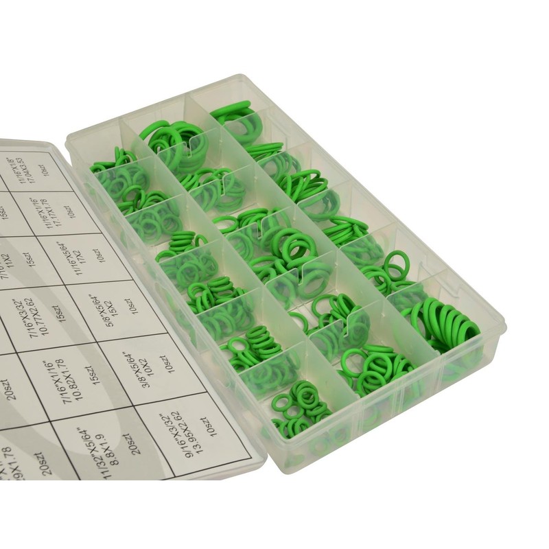 Geko G02810 O-Ring Assortment, 270 Pieces, Green